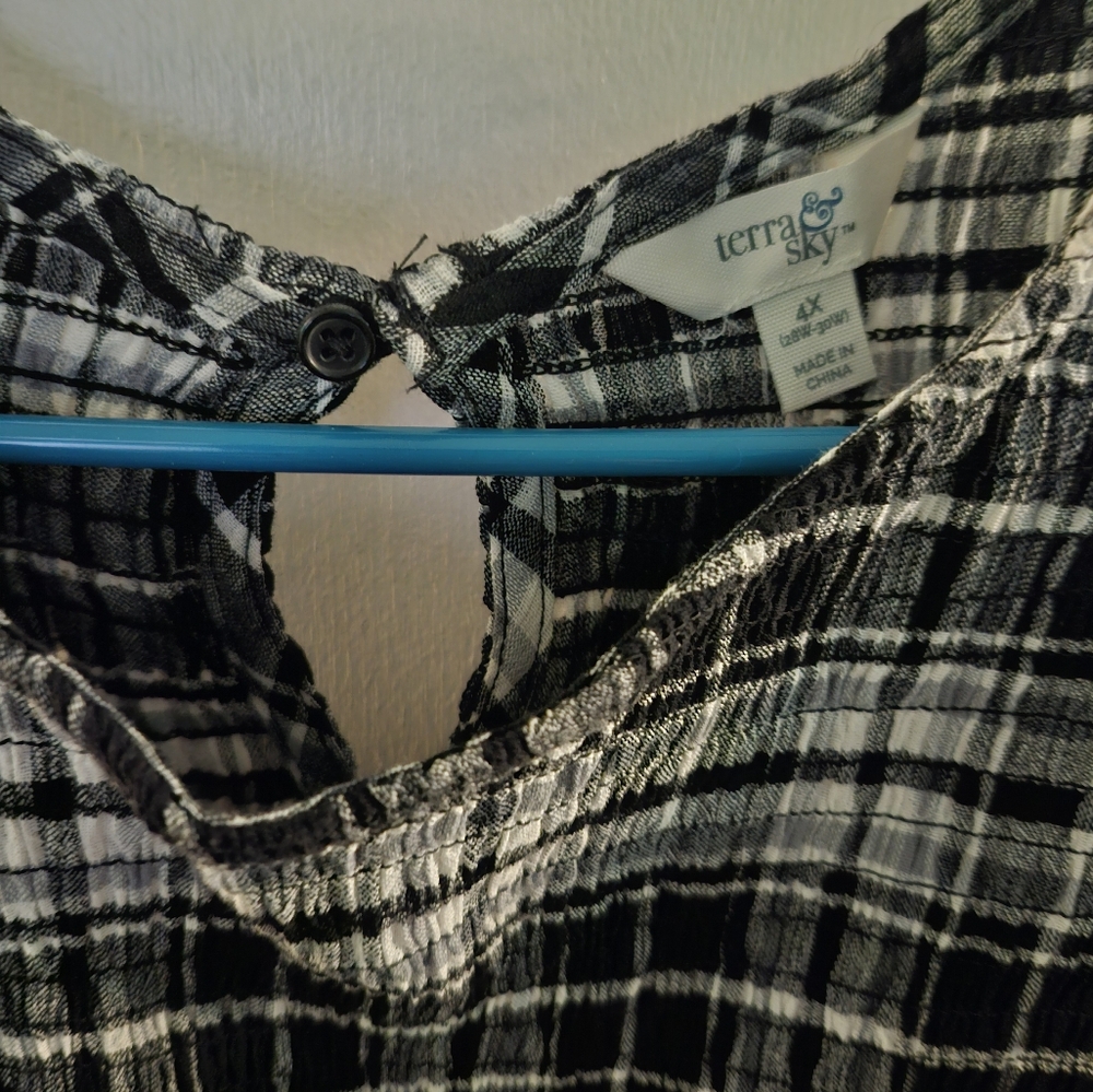 Terra & Sky Plaid Dress